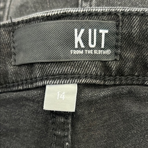 Kut from the Kloth Rosa High-Rise Vintage Crop Straight Leg Jean Size 14 - Picture 10 of 15